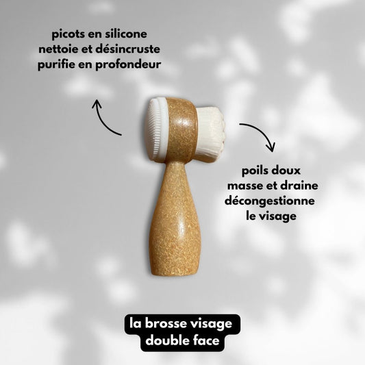Brosse visage double face
