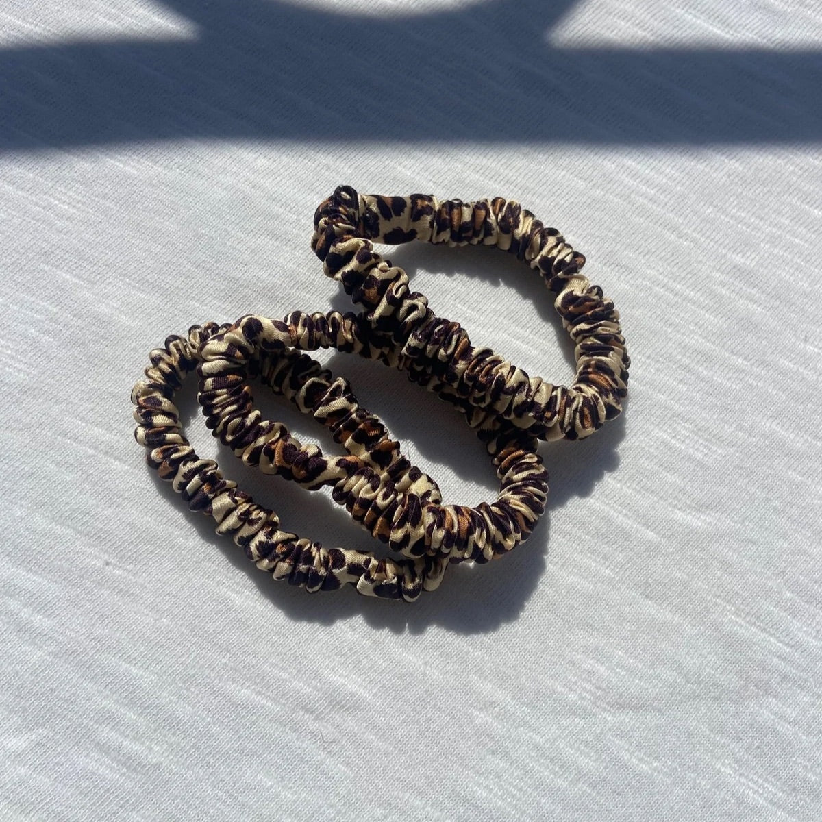 accessoire coiffure leopard - en soie de murier
