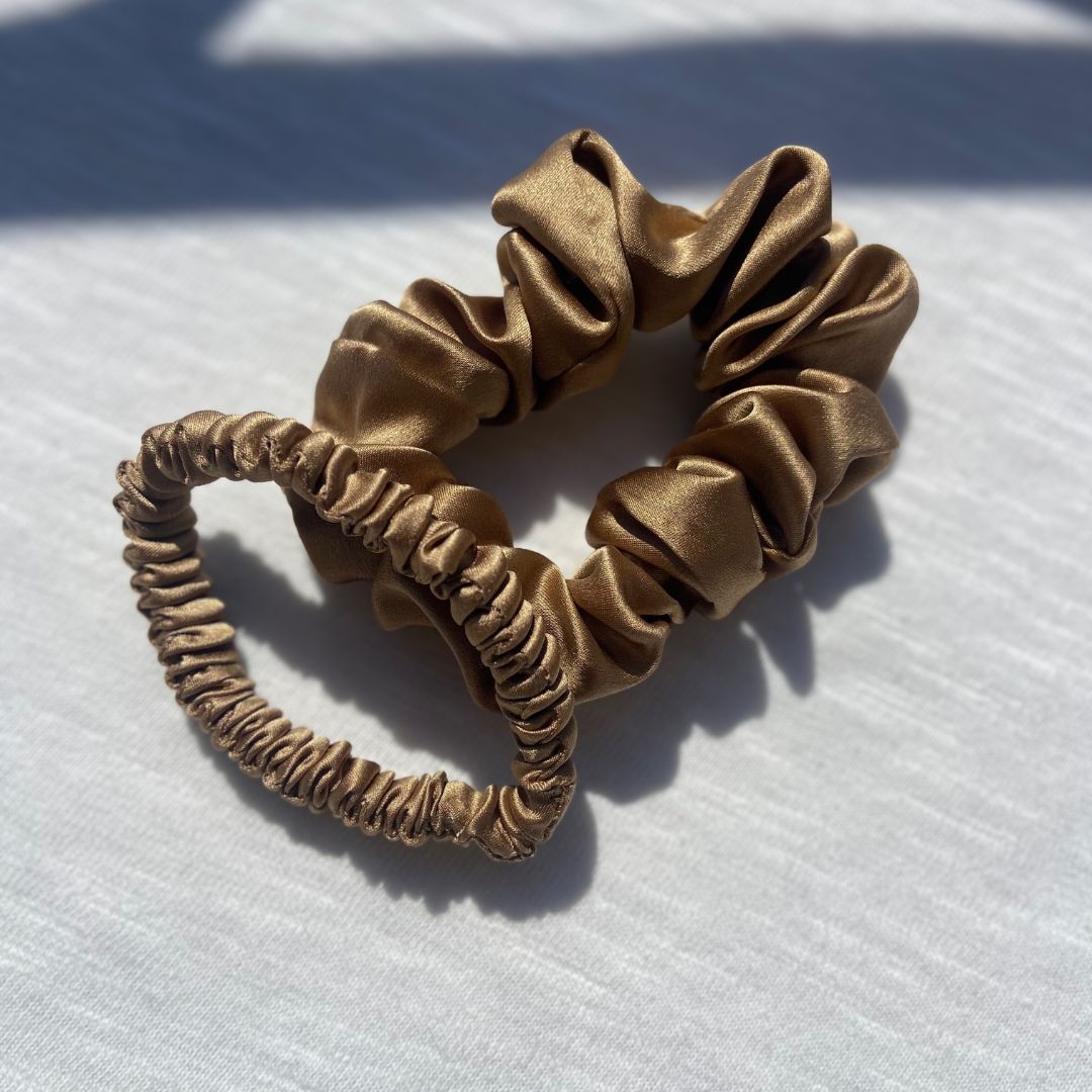 Scrunchie en soie, cheveux secs et cassants
