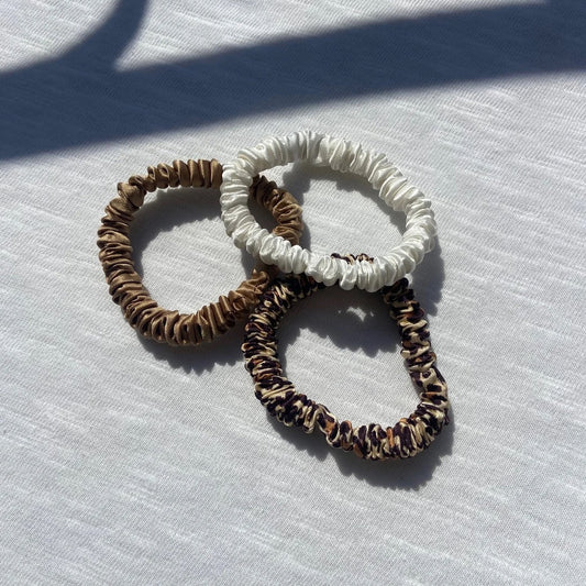 chouchou en soie - cheuveux soyeux - chouchou soyeux