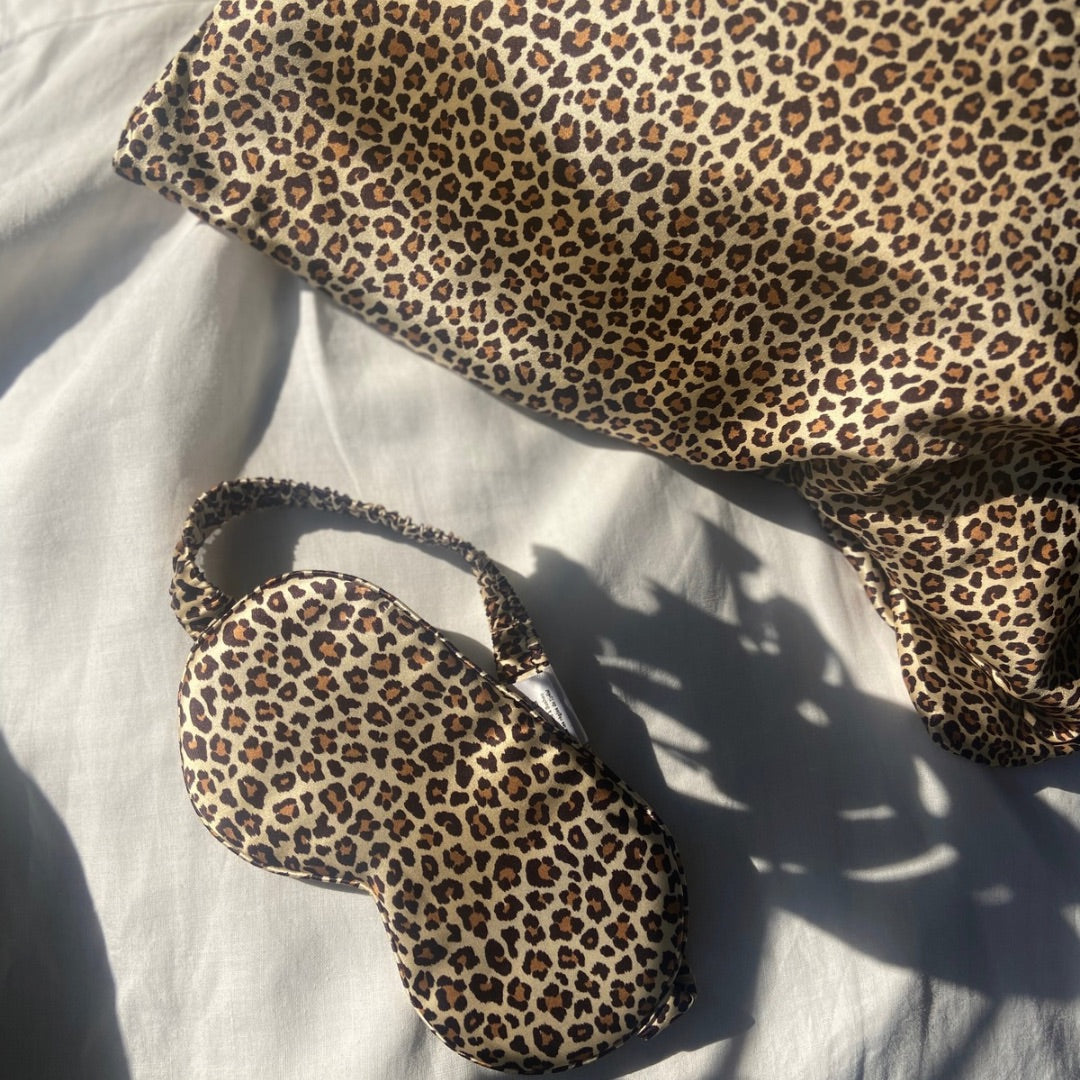 Coffret bien-être Let'Silk leopard– soin du visage, cheveux et sommeil profond