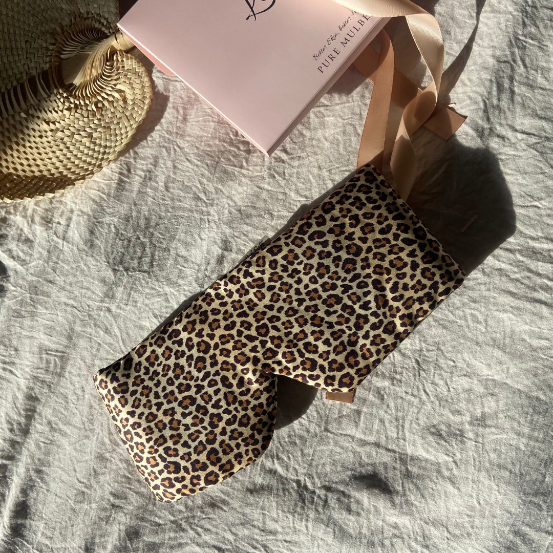 masque en soie leopard - sans pression - ultra confortable
