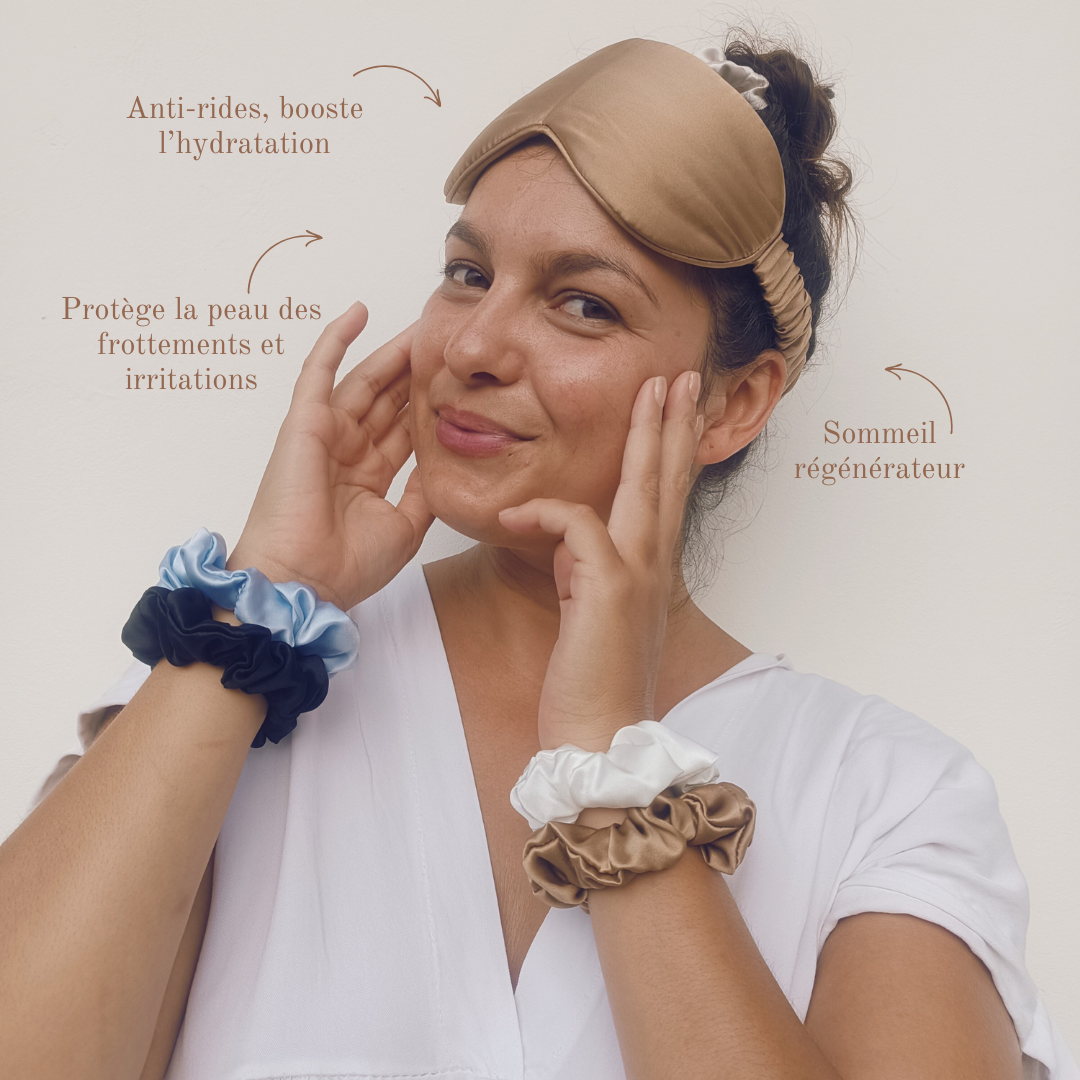 Masque de sommeil en Soie