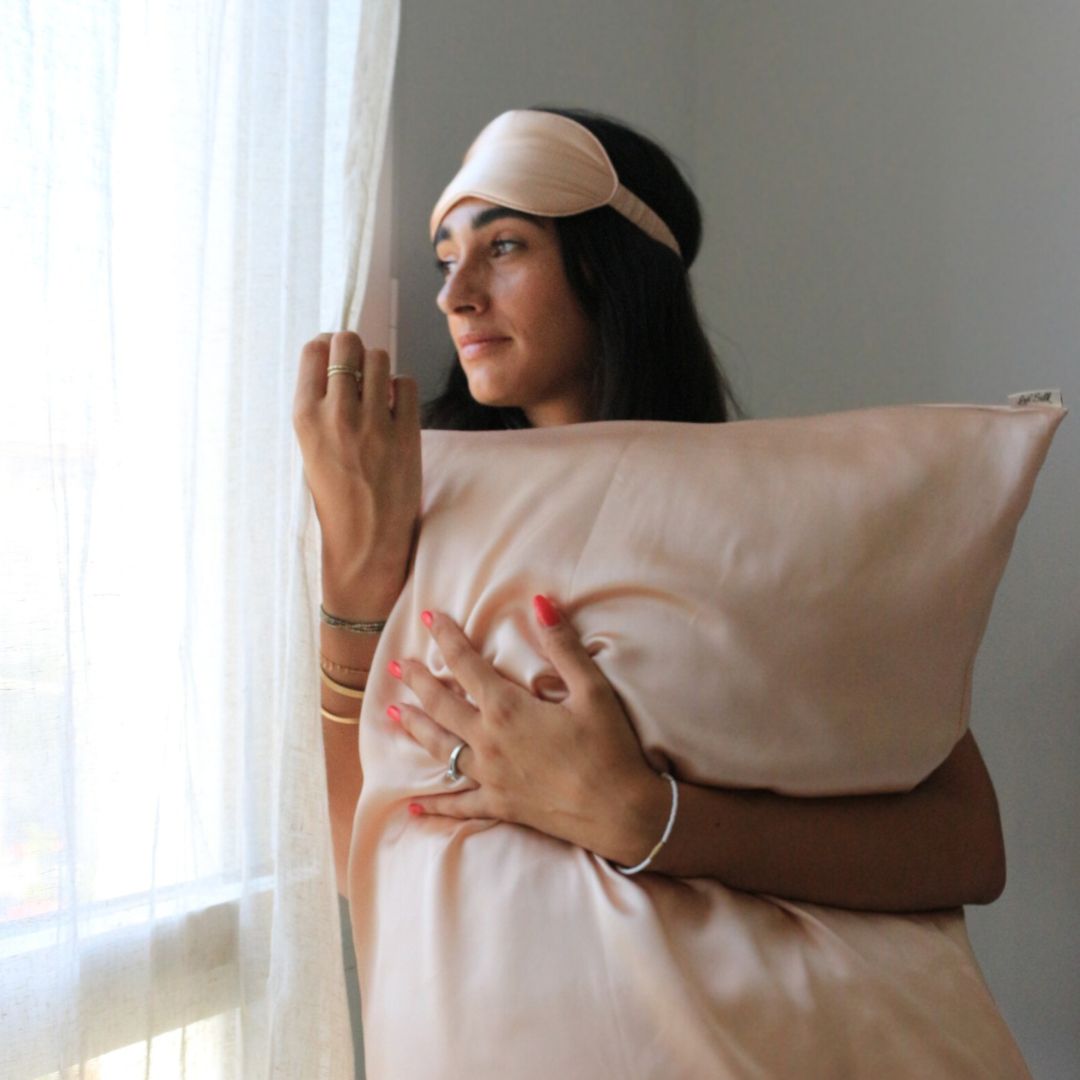 Taie d'oreiller en soie naturelle, pour routine beaute parfaite