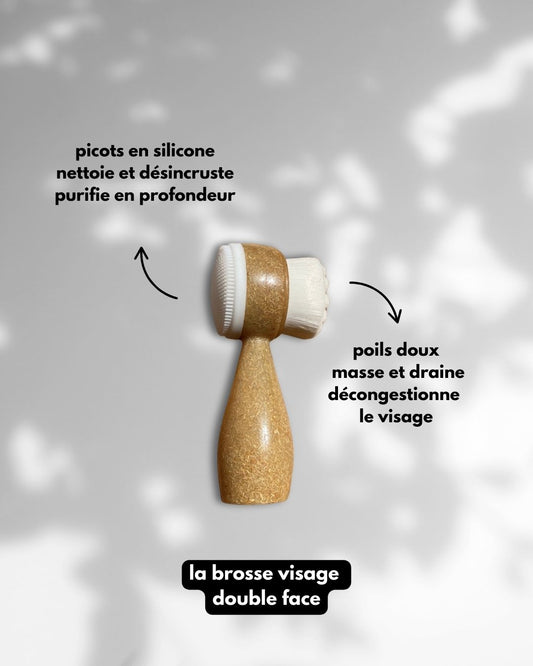Brosse visage double face